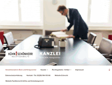Tablet Screenshot of kuehn-schoenherr.de